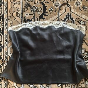 Pink lady vintage black and white cami